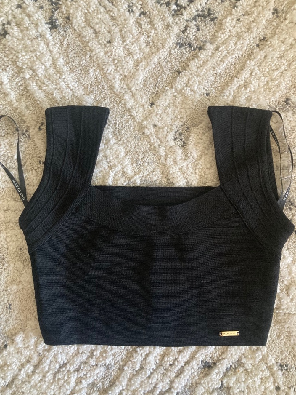 NWT Marciano guess black sleeveless cropped bandage top
